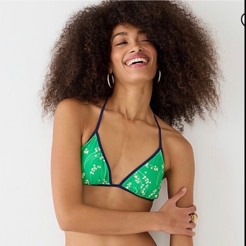 JCrew reversible triangle bikini top size M